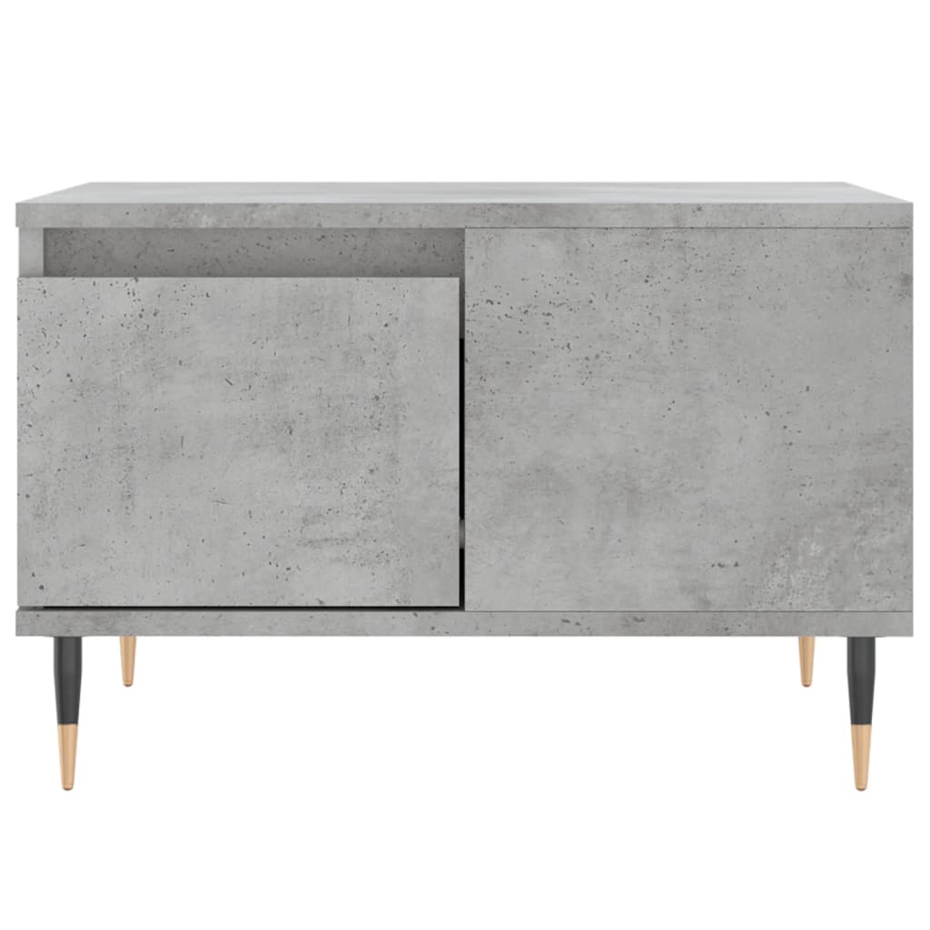 Table basse gris béton 55x55x36,5 cm en bois