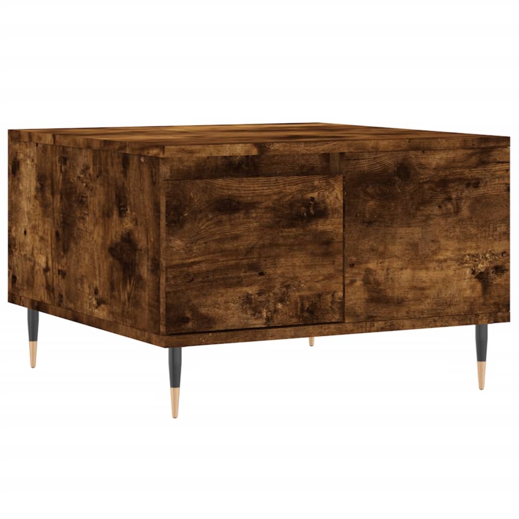 Coffee table smoked oak 55x55x36.5 cm wood material
