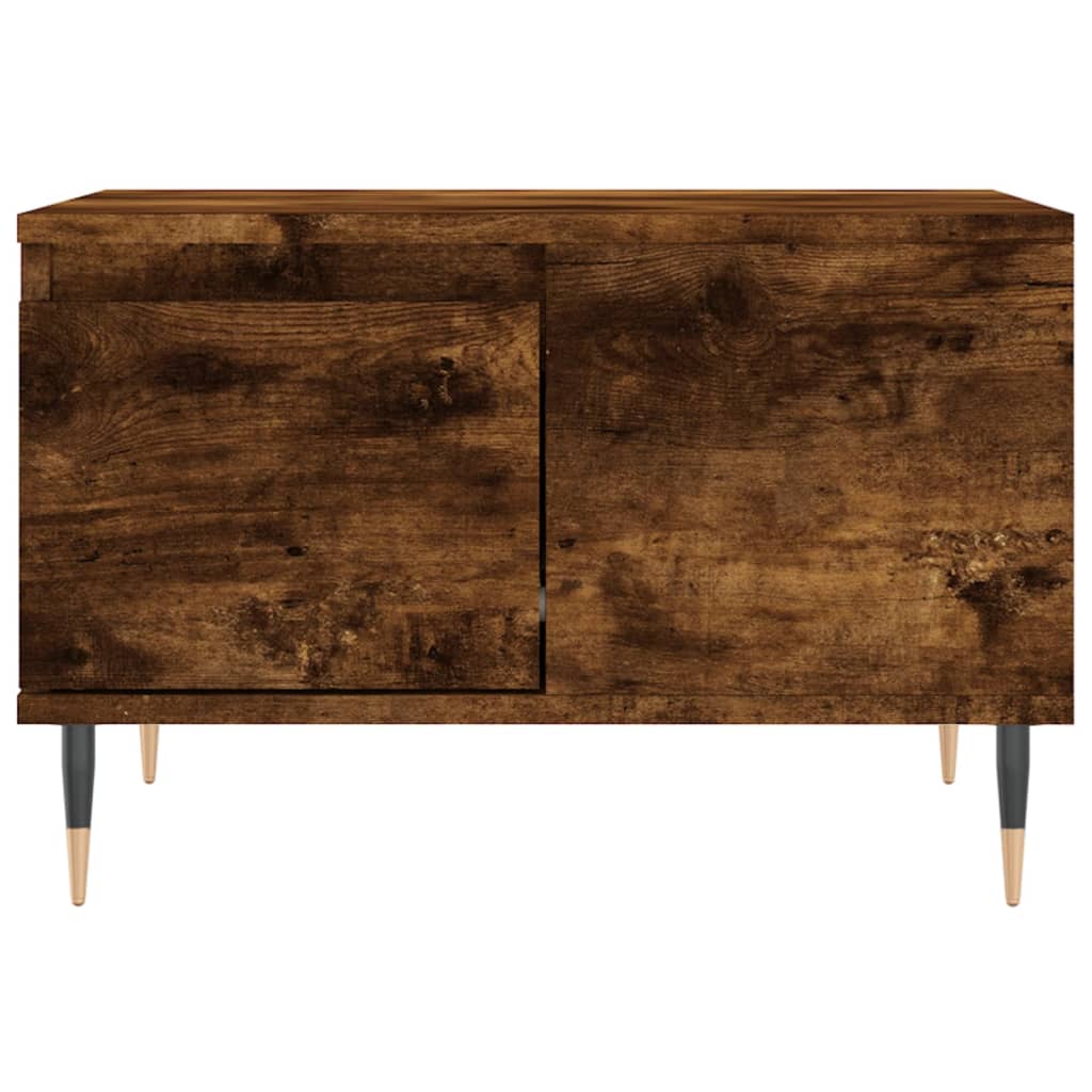 Coffee table smoked oak 55x55x36.5 cm wood material