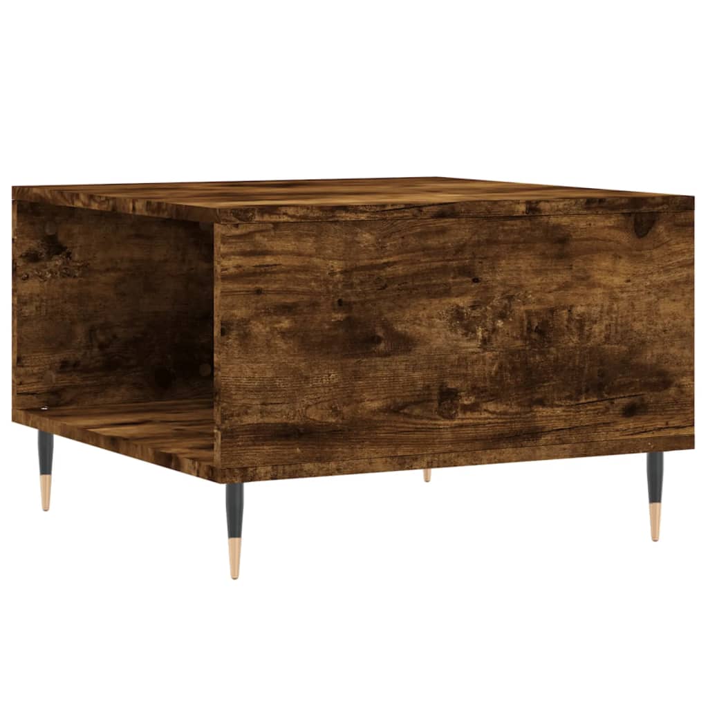 Coffee table smoked oak 55x55x36.5 cm wood material