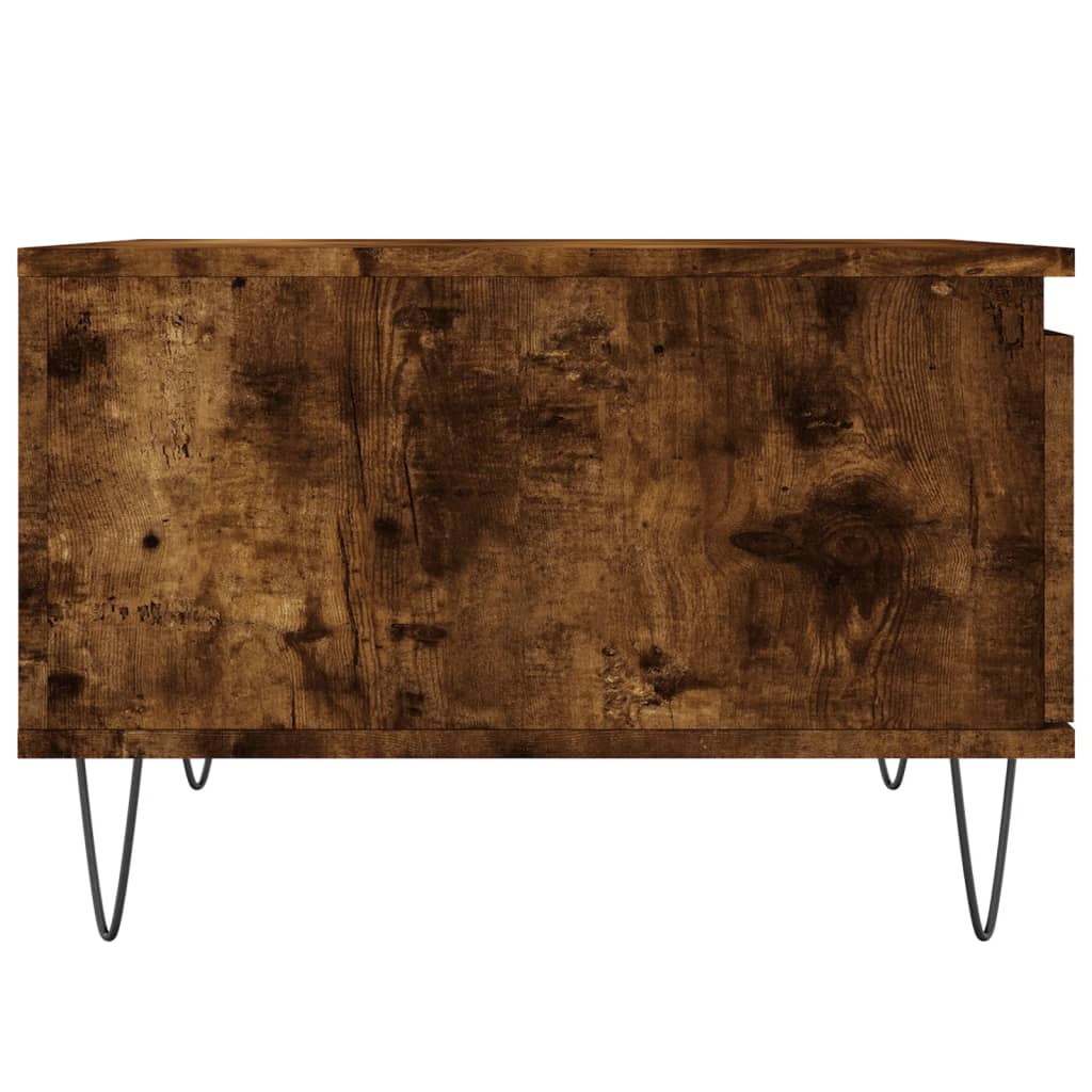 Coffee table smoked oak 55x55x36.5 cm wood material