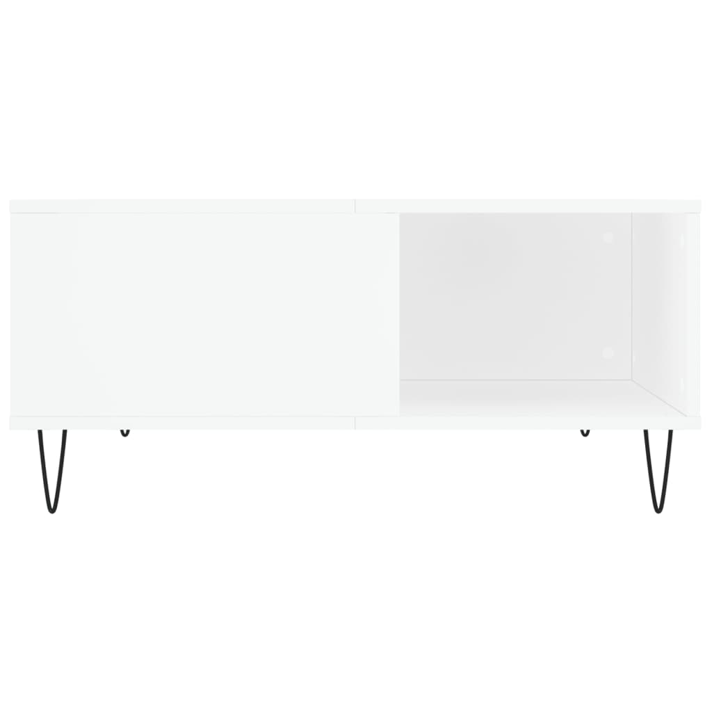 Couchtisch Weiß 80x80x36,5 cm Holzwerkstoff