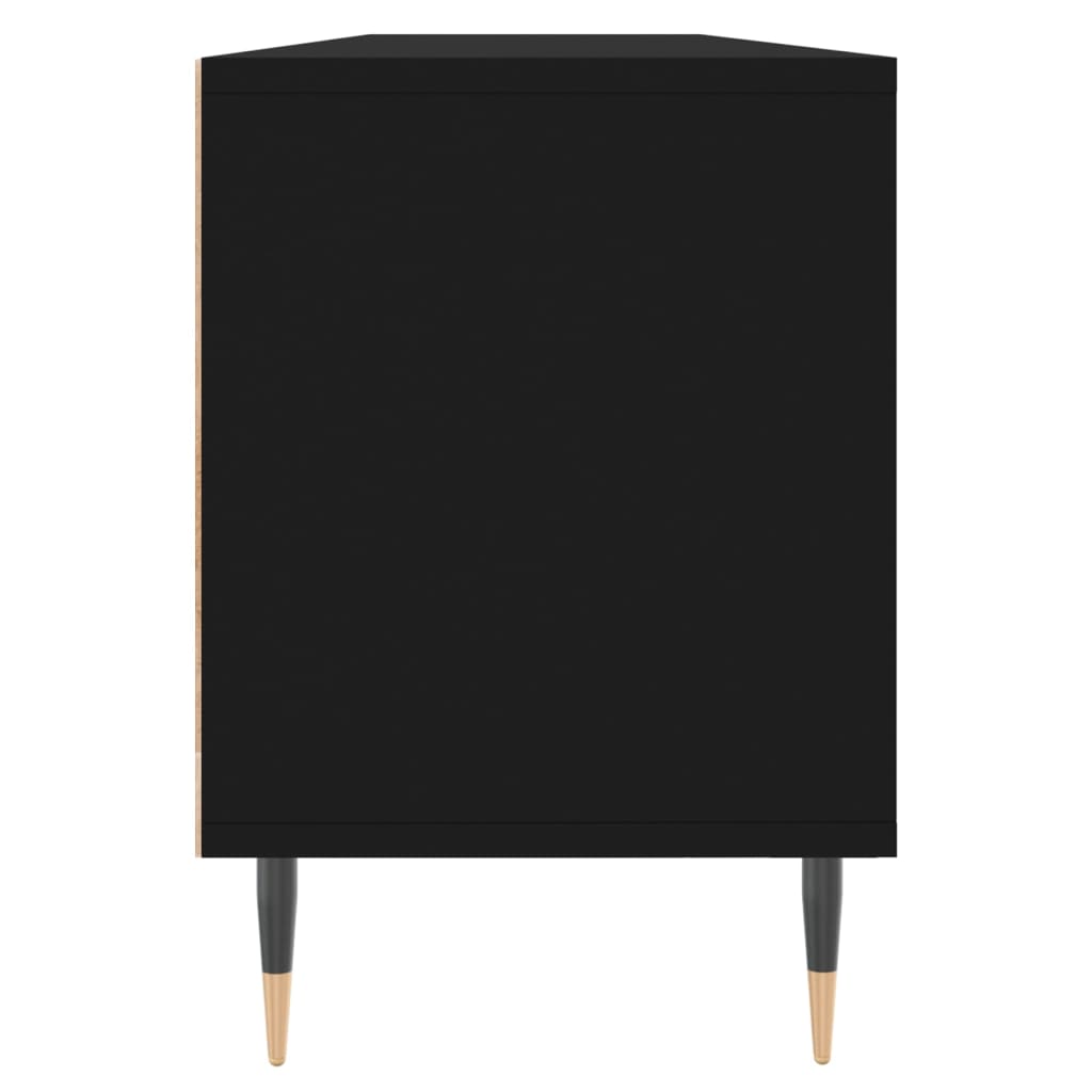 Meuble TV noir 150x30x44,5 cm en bois