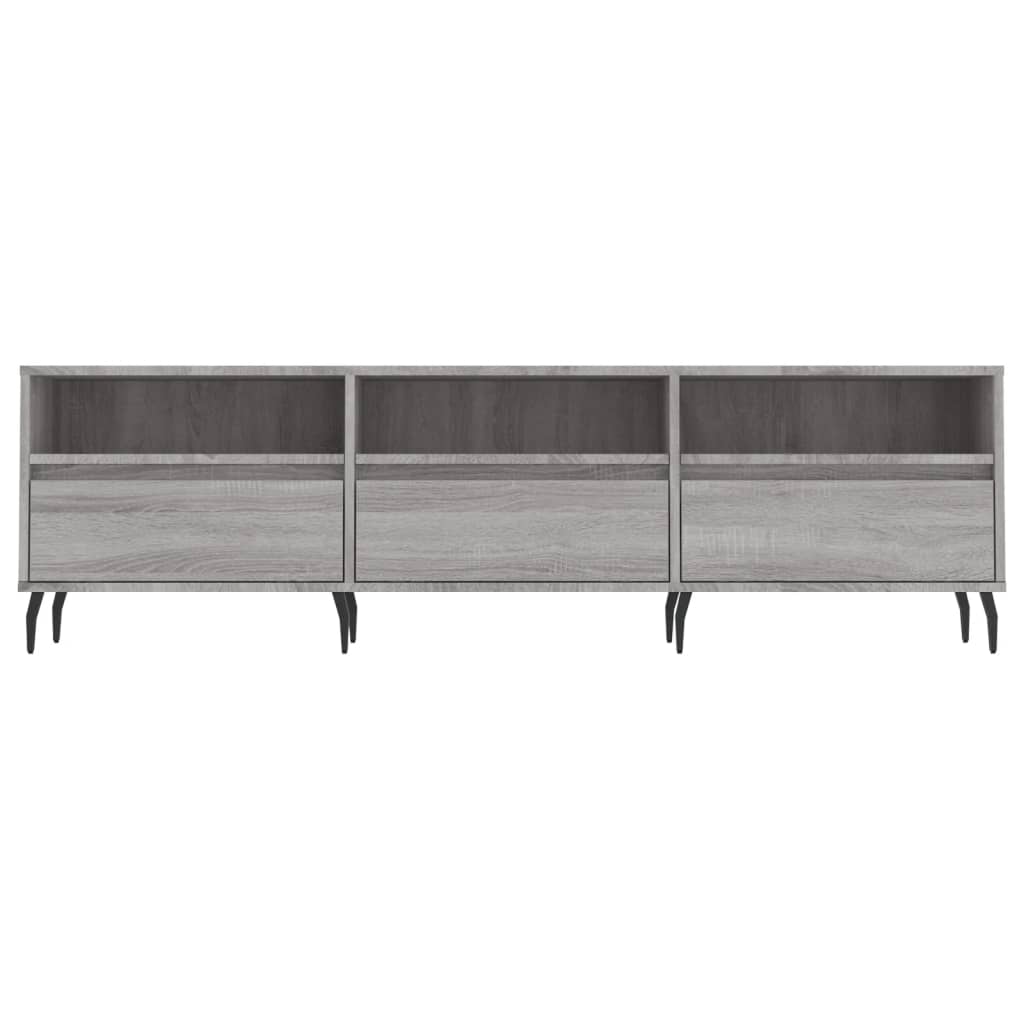 Meuble TV gris Sonoma 150x30x44,5 cm en bois
