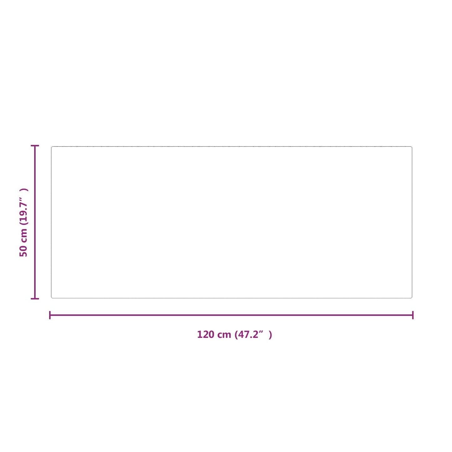 Feuerstelle Glasplatte Transparent 120 x 50 cm Glas