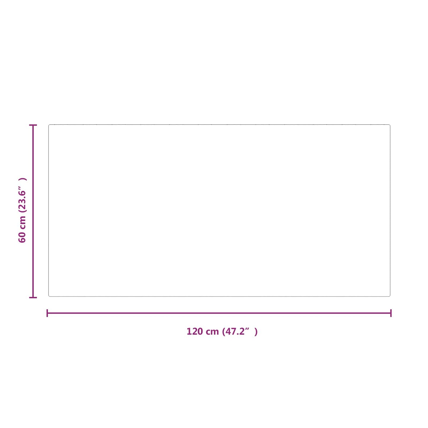 Feuerstelle Glasplatte Transparent 120 x 60 cm Glas