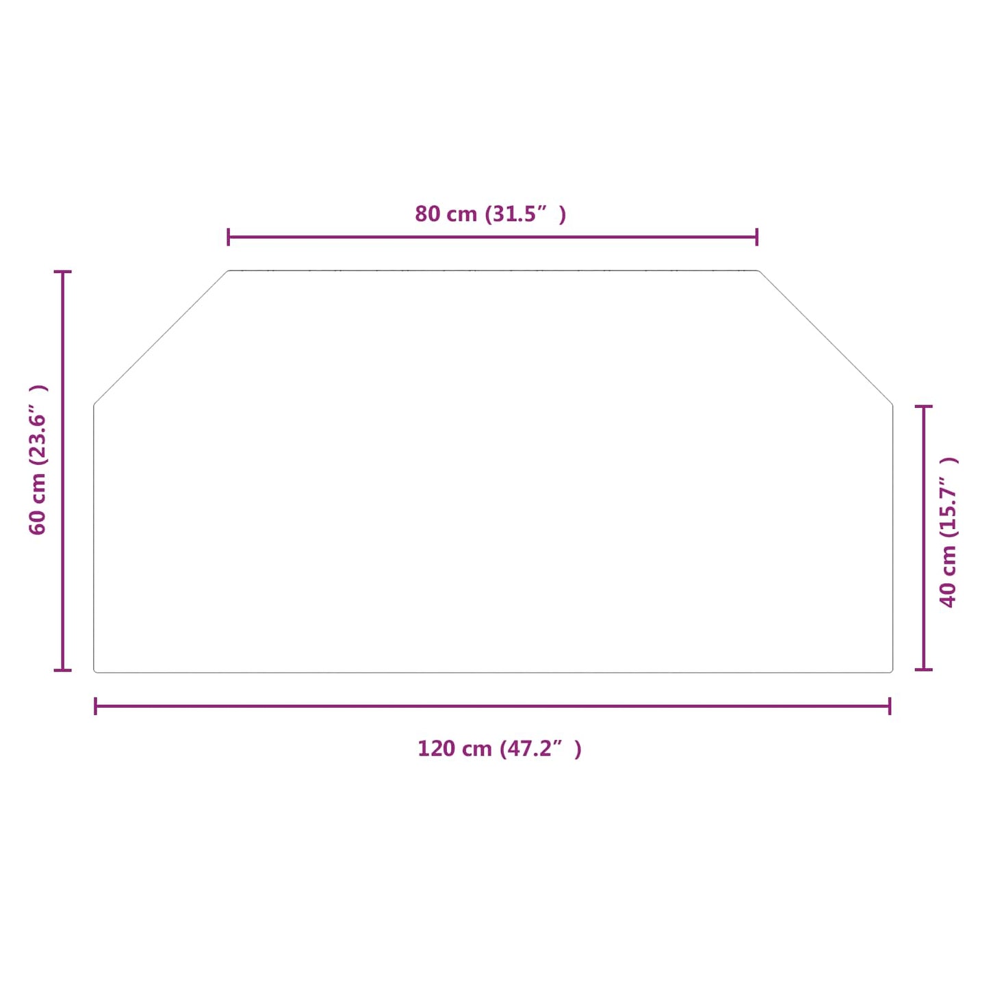 Feuerstelle Glasplatte Transparent 120 x 60 cm Glas
