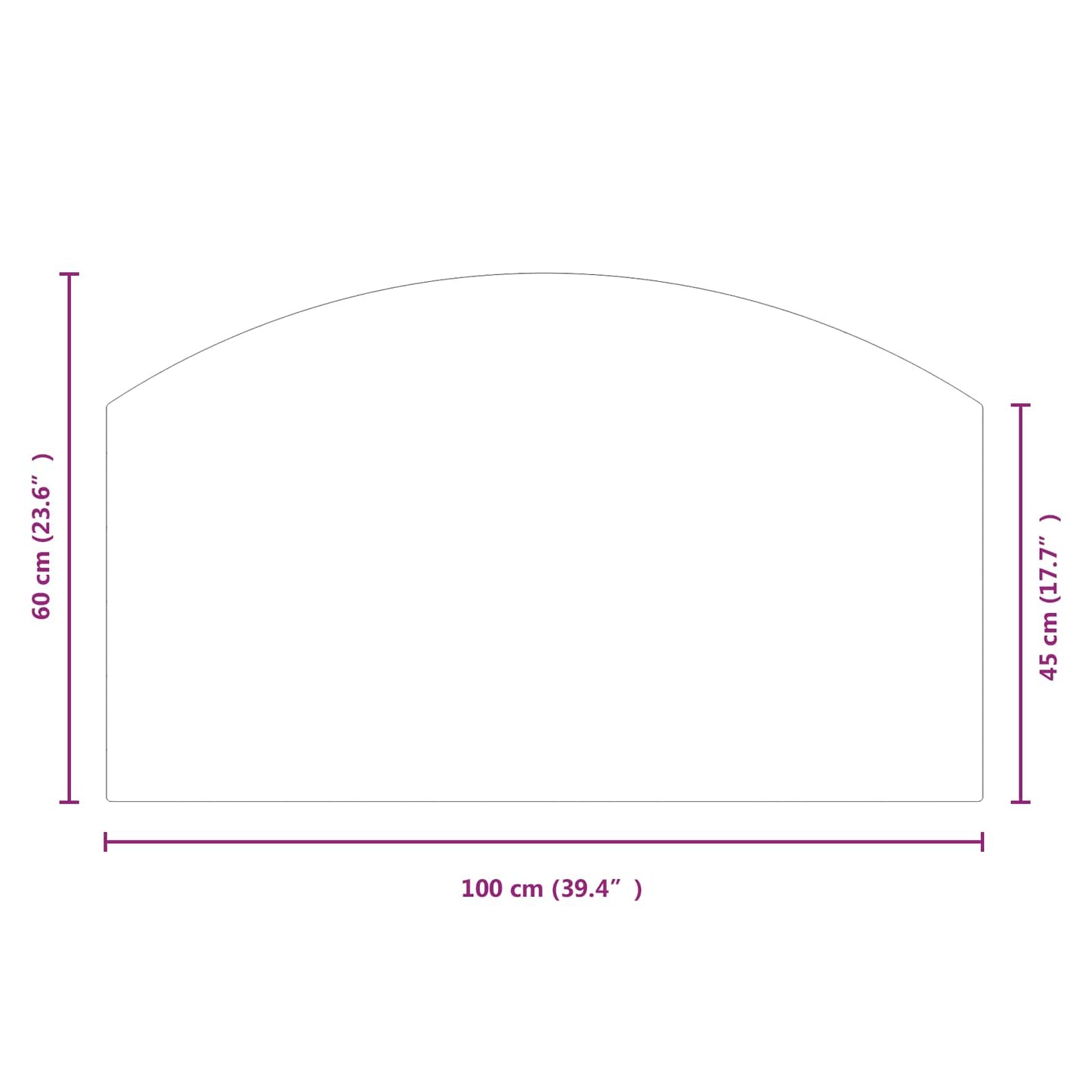 Feuerstelle Glasplatte Transparent 100 x 60 cm Glas