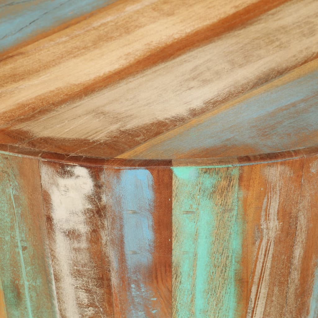 Couchtisch Ø52x30 cm Altholz Massiv
