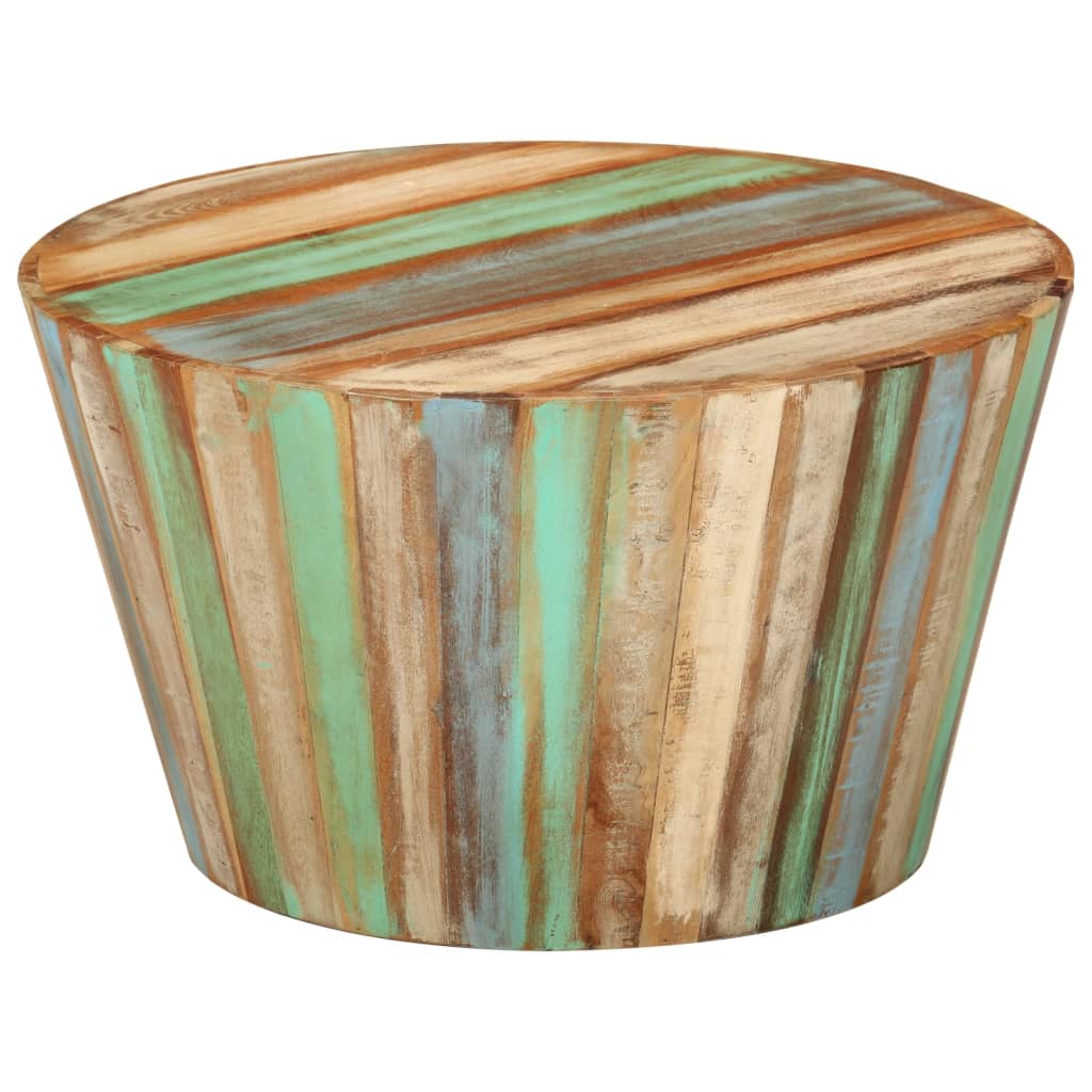 Couchtisch Ø52x30 cm Altholz Massiv