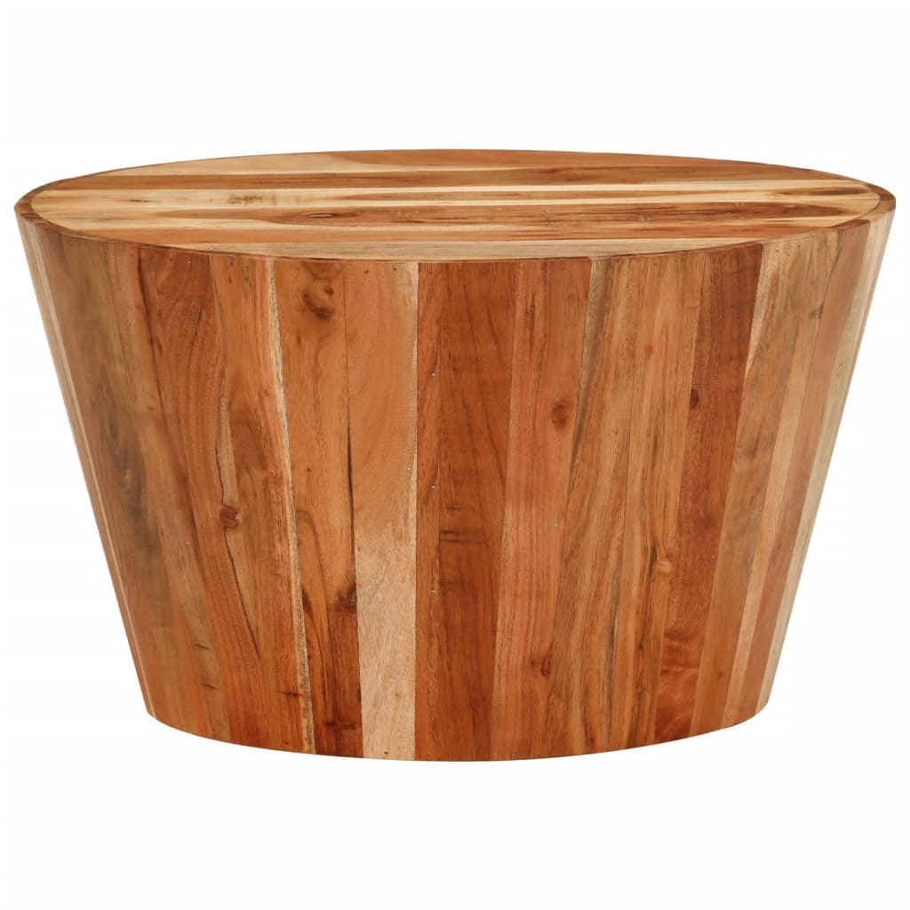 Couchtisch Ø52x30 cm Massivholz Akazie