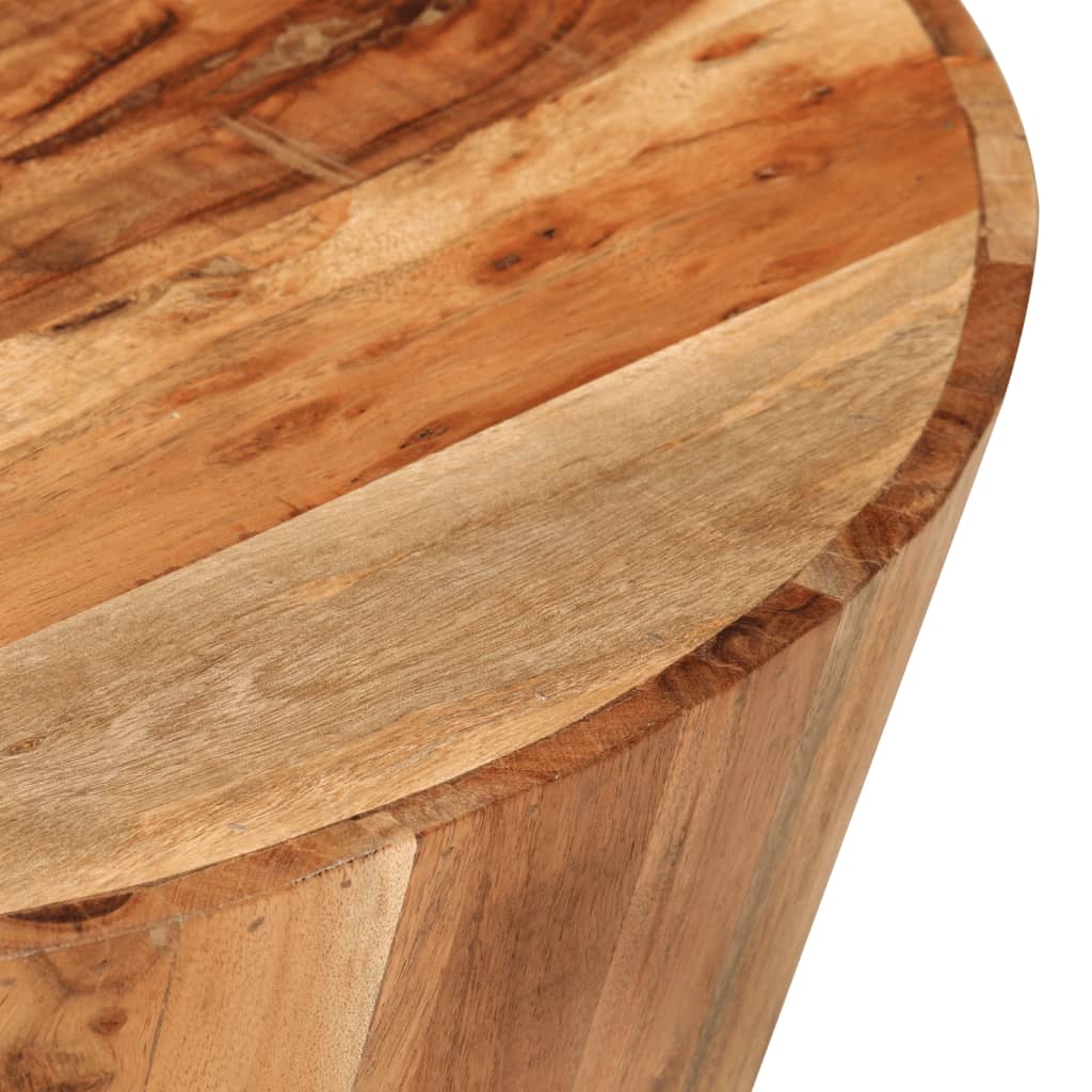 Couchtisch Ø52x30 cm Massivholz Akazie