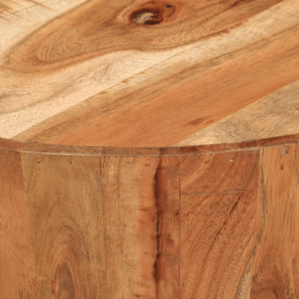 Couchtisch Ø52x30 cm Massivholz Akazie