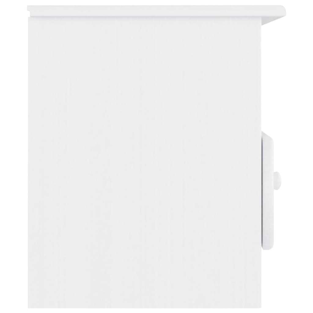 Meuble TV avec tiroirs ALTA Blanc 100x35x41 cm pin