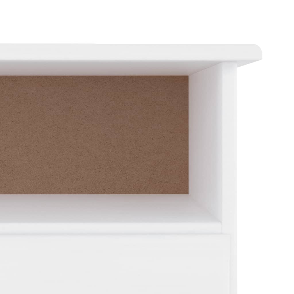 Meuble TV avec tiroirs ALTA Blanc 100x35x41 cm pin