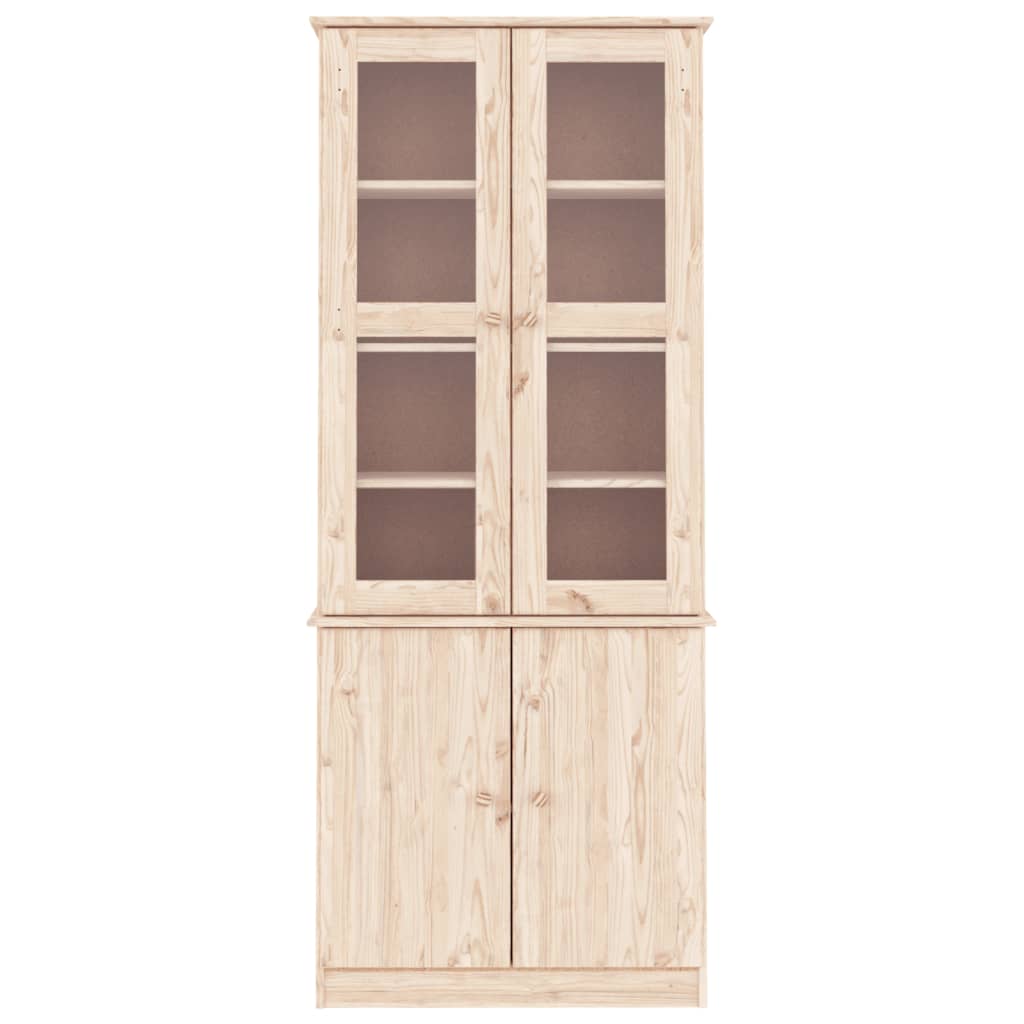 Vitrine ALTA 77x35x186,5 cm en pin massif
