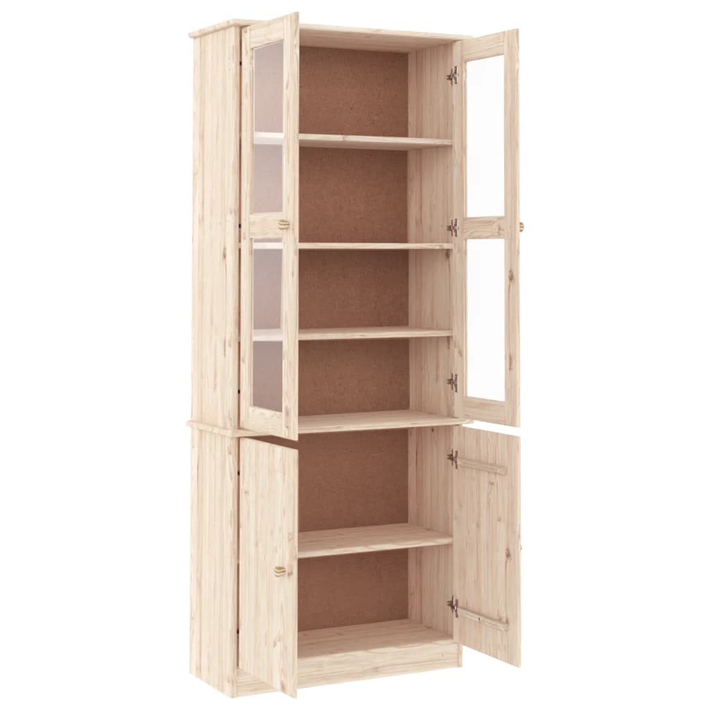 Vitrine ALTA 77x35x186,5 cm en pin massif