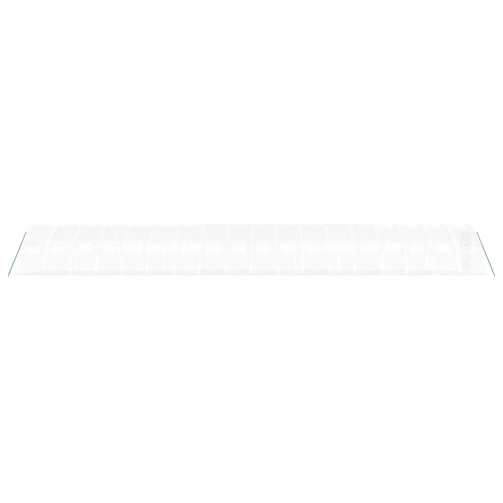 Gewächshaus mit Stahlrahmen Weiß 72 m² 18x4x2 m