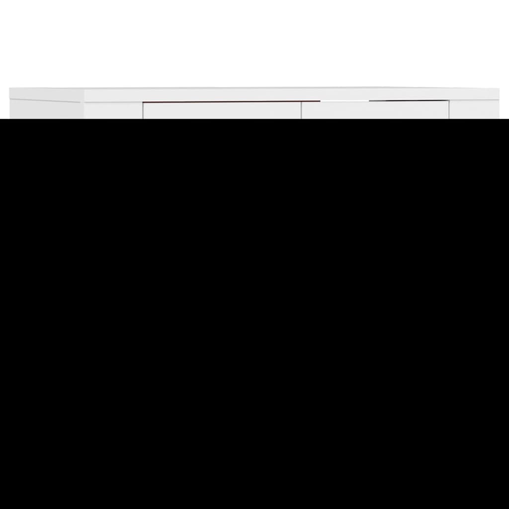 Meubles TV muraux, lot de 2, blanc, 57 x 34,5 x 40 cm