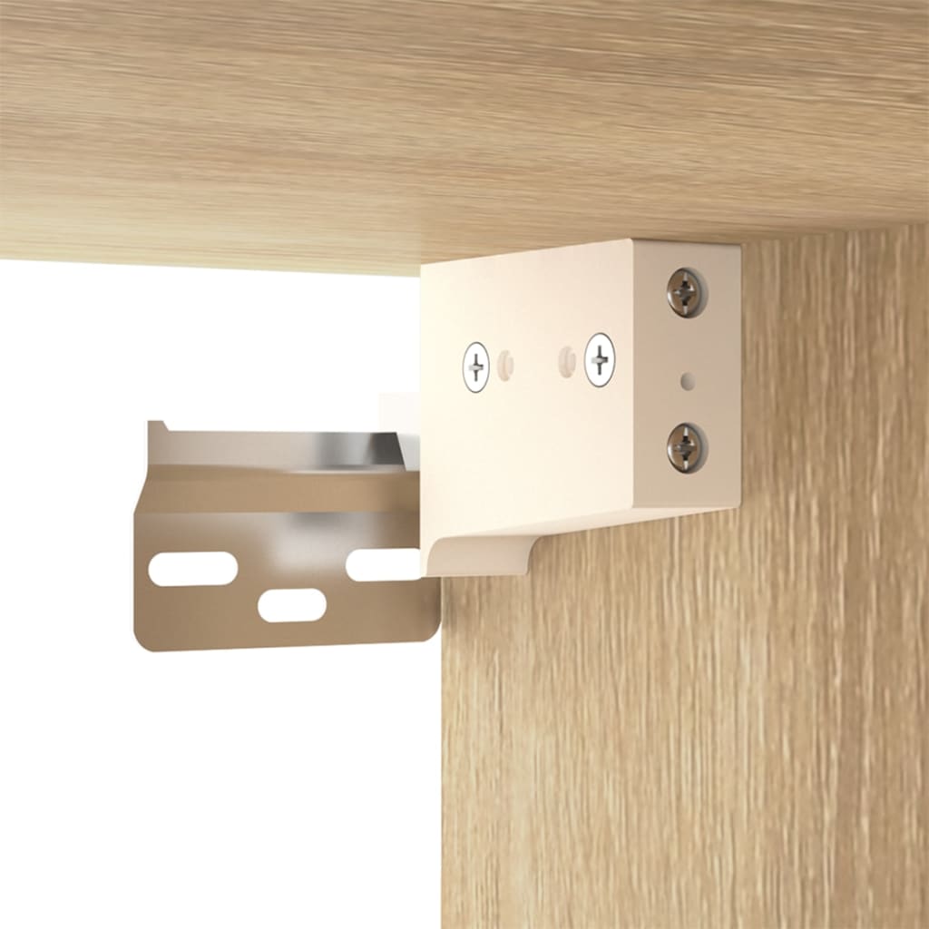 Ensemble de meubles TV 2 pièces en bois de chêne Sonoma