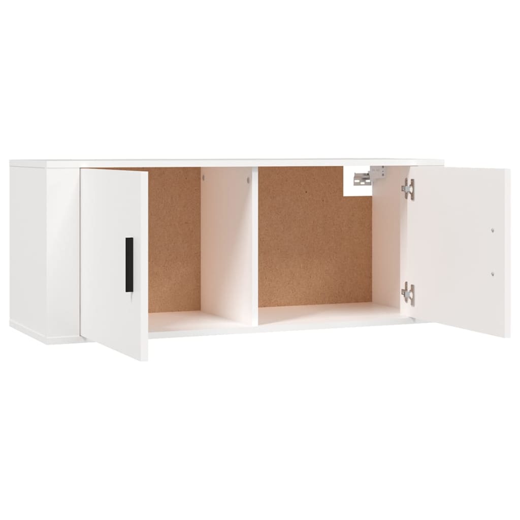 2-tlg. TV-Schrank-Set Weiß Holzwerkstoff