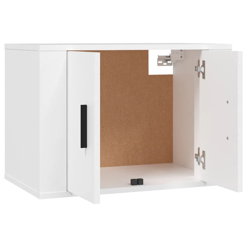 Ensemble de meubles TV 3 pièces en bois blanc