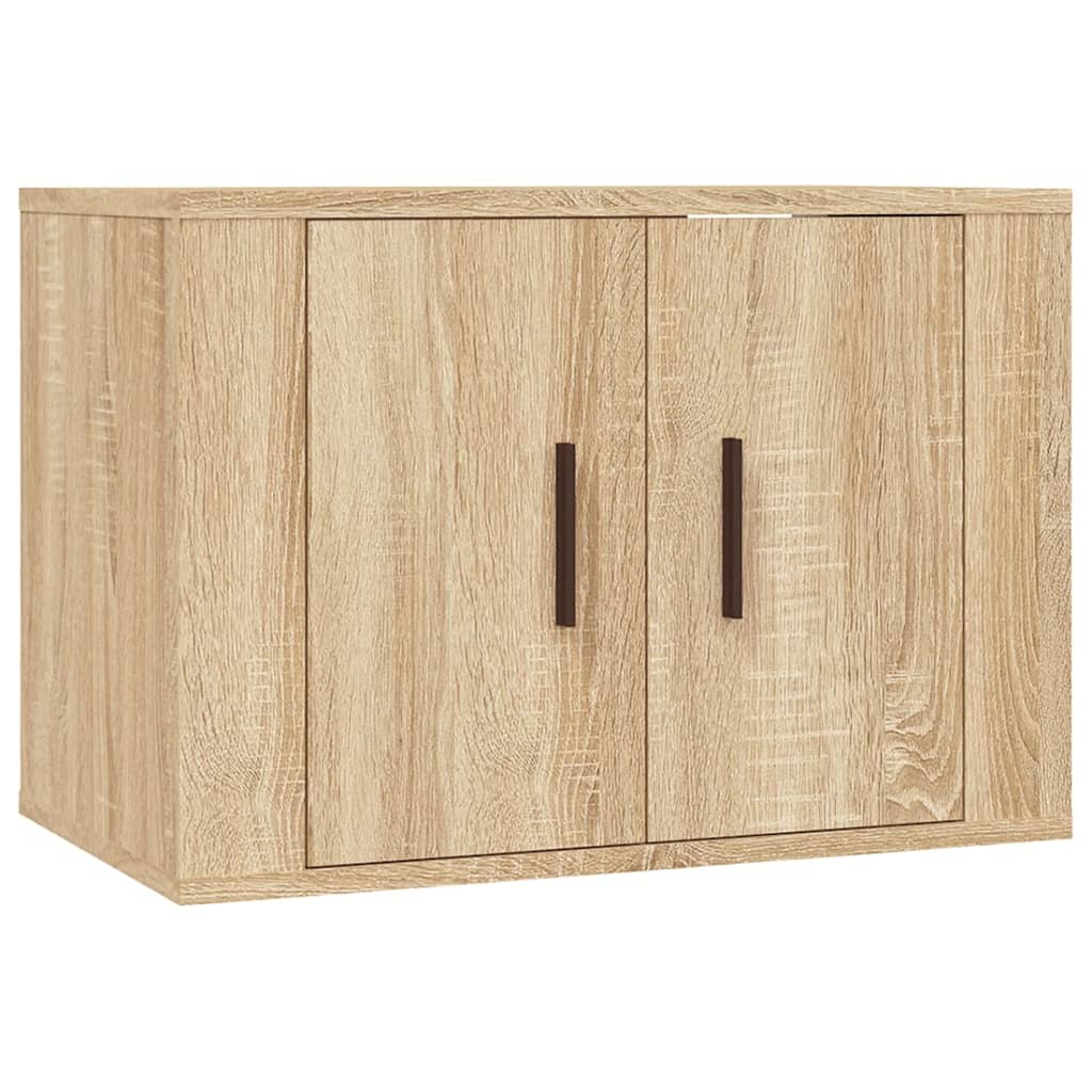 Ensemble de meubles TV 2 pièces en bois de chêne Sonoma