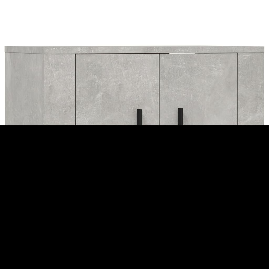 2-tlg. TV-Schrank-Set Betongrau Holzwerkstoff