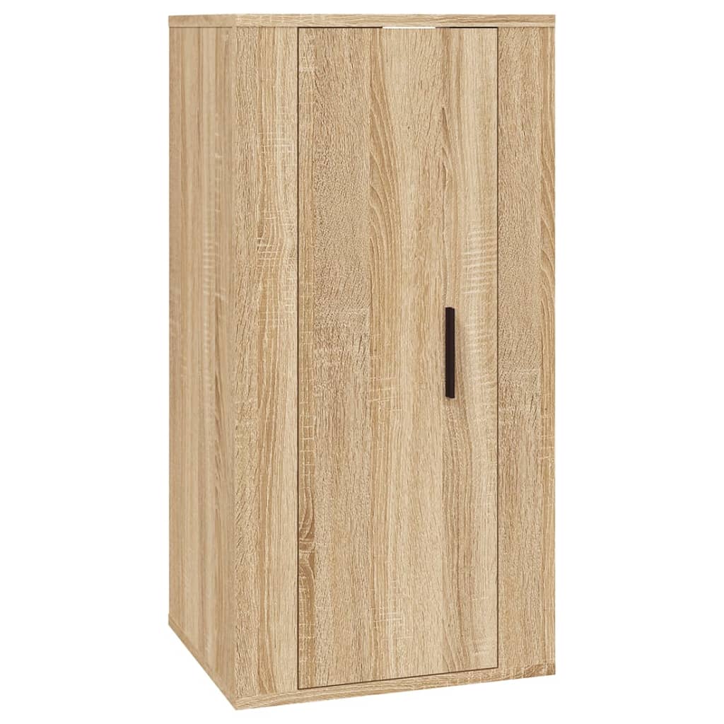 Ensemble de meubles TV 3 pièces en bois de chêne Sonoma