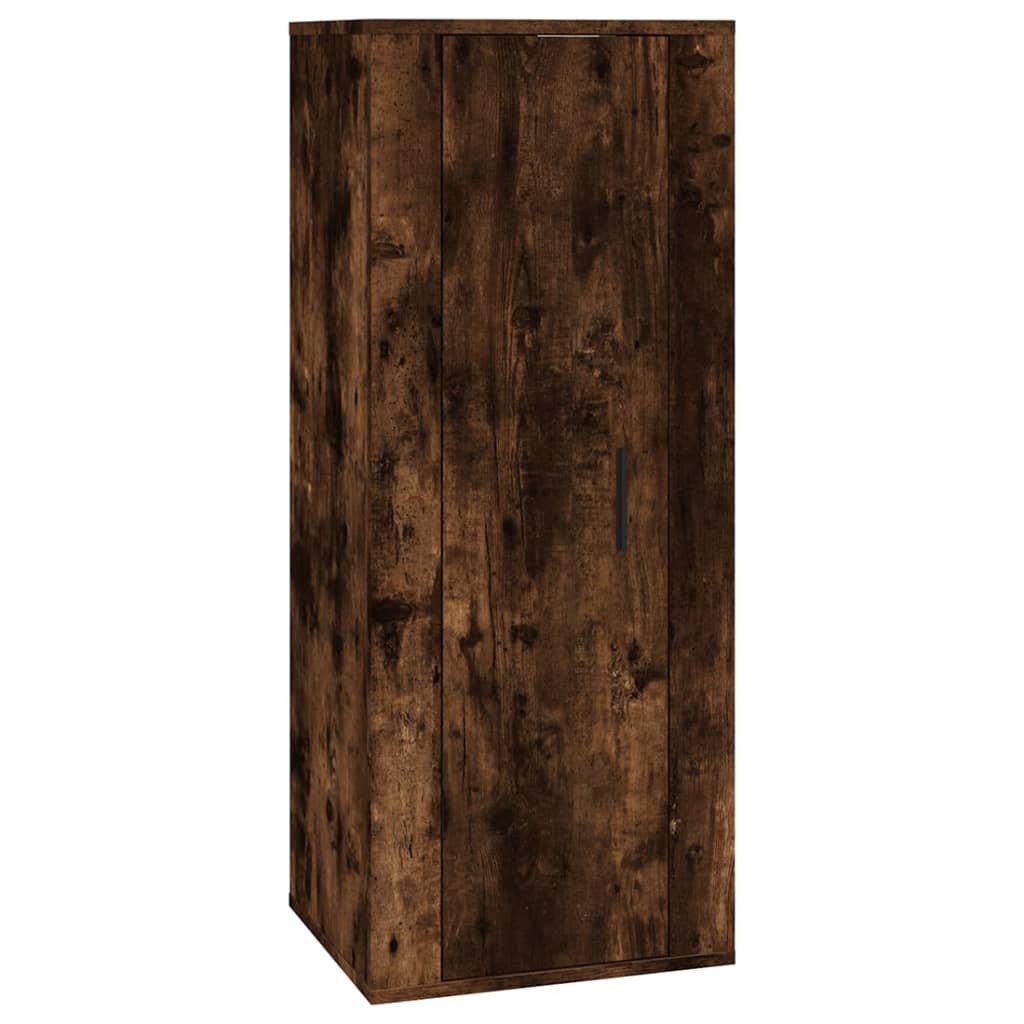 Ensemble de meubles TV 4 pièces en bois de chêne fumé