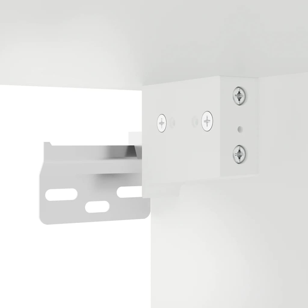 Ensemble de meubles TV 5 pièces, blanc brillant, matériau à base de bois