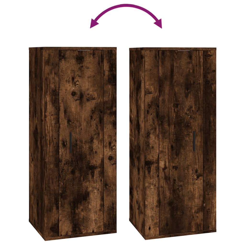 4-tlg. TV-Schrank-Set Räuchereiche Holzwerkstoff