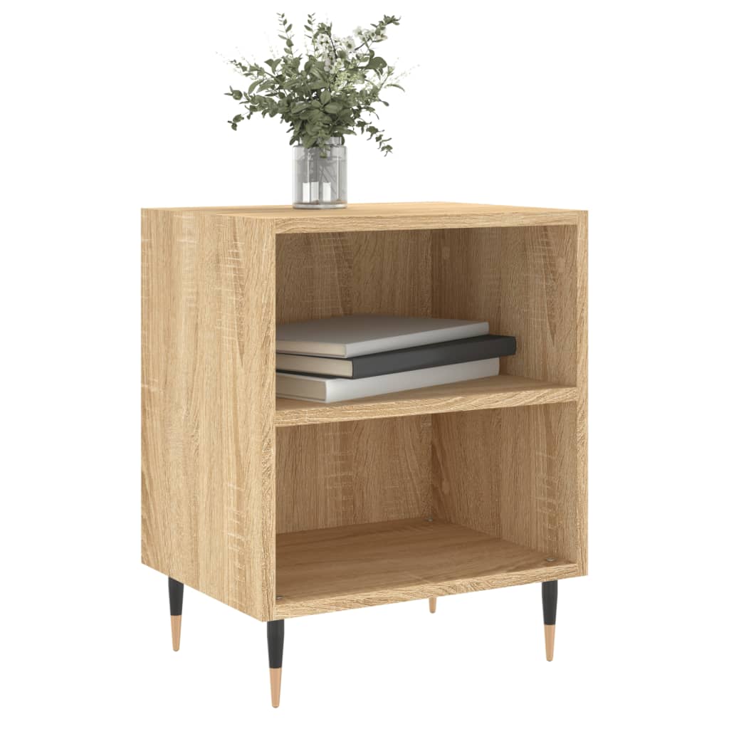 Tables de chevet 2 pcs. Chêne Sonoma 40x30x50 cm matériau bois