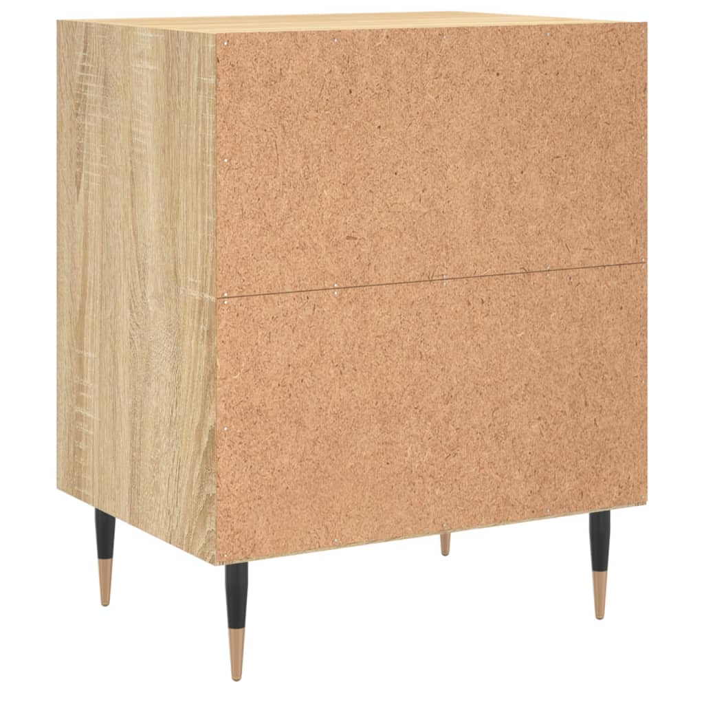 Tables de chevet 2 pcs. Chêne Sonoma 40x30x50 cm matériau bois