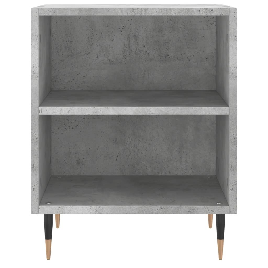 Bedside tables 2 pcs. Concrete grey 40x30x50 cm wood material