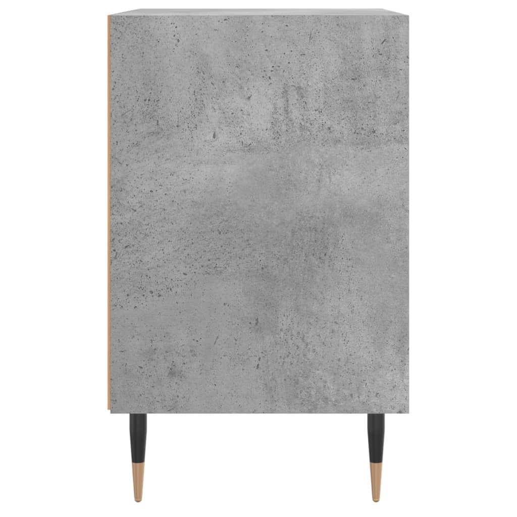 Bedside tables 2 pcs. Concrete grey 40x30x50 cm wood material