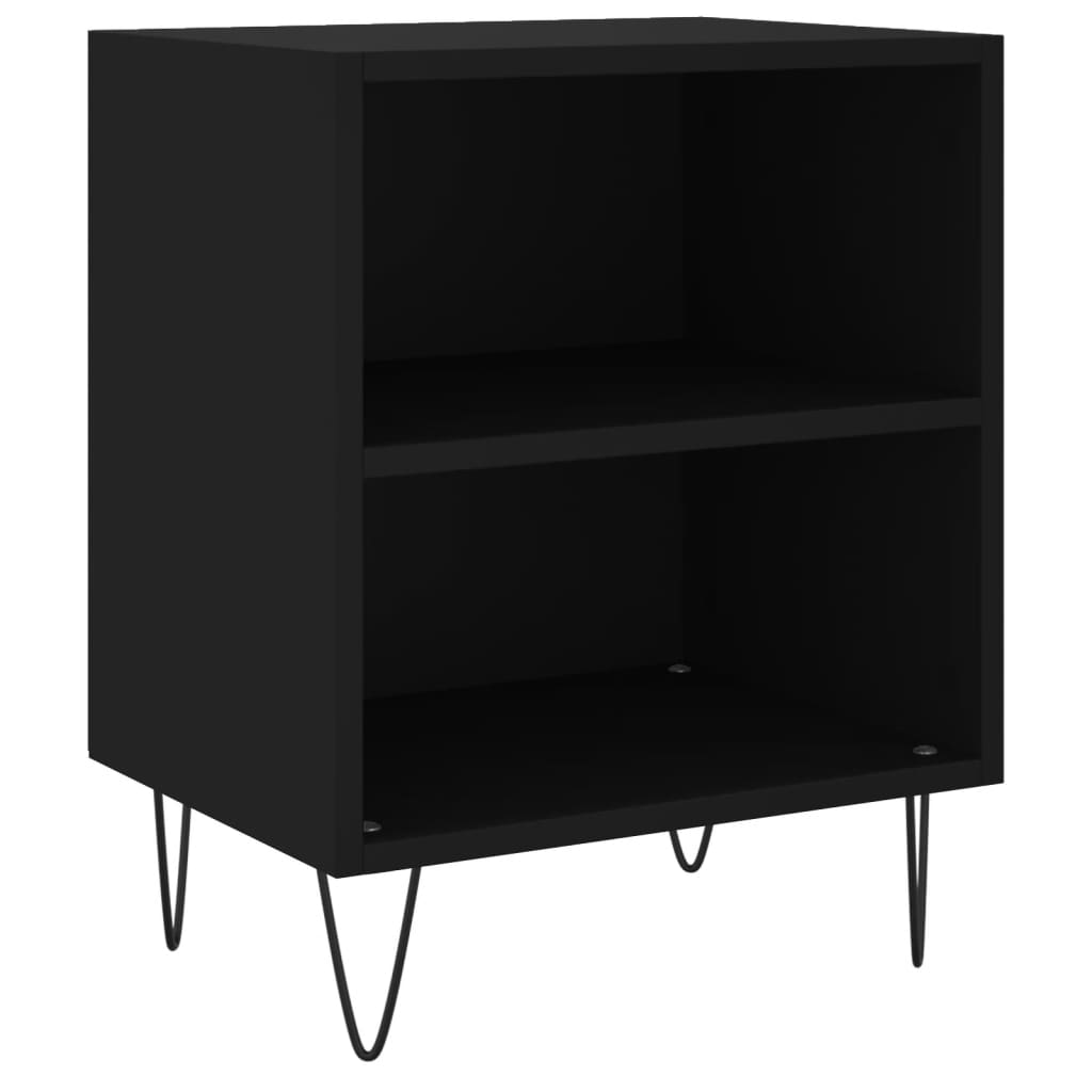 Tables de chevet 2 pcs. Noir 40x30x50 cm en bois