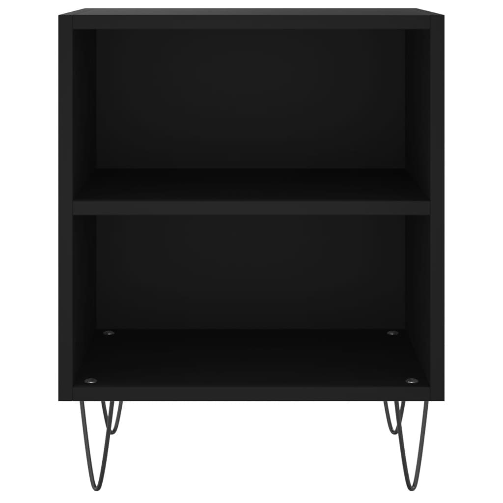 Tables de chevet 2 pcs. Noir 40x30x50 cm en bois