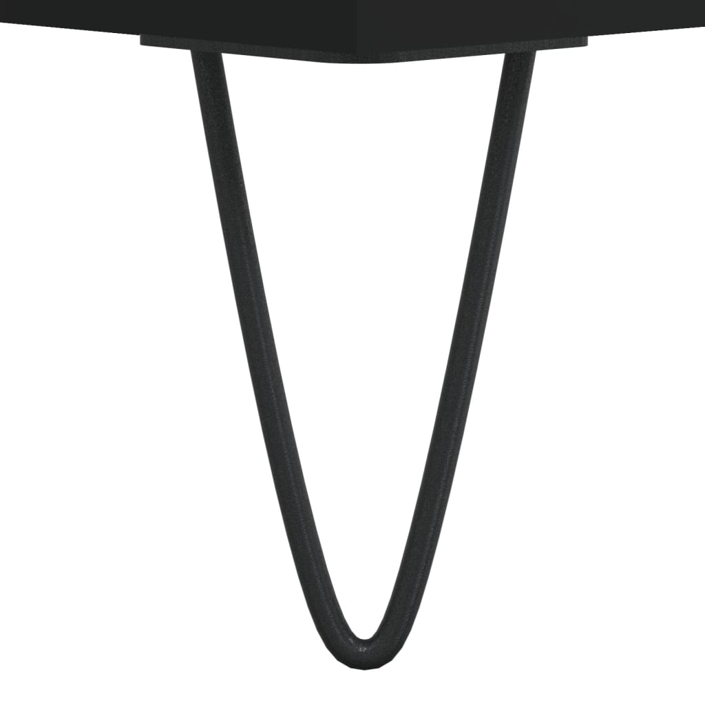 Tables de chevet 2 pcs. Noir 40x30x50 cm en bois