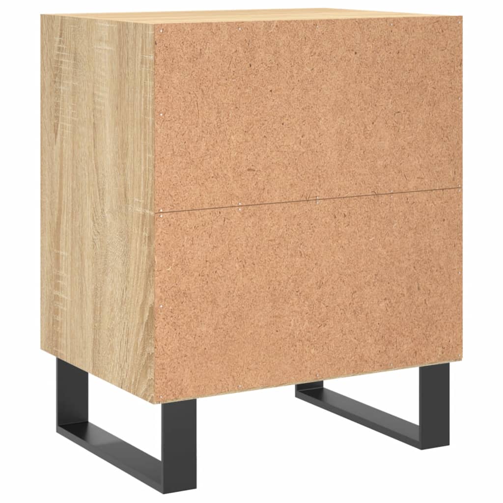 Tables de chevet 2 pcs. Chêne Sonoma 40x30x50 cm matériau bois