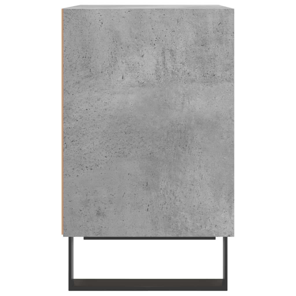 Bedside tables 2 pcs. Concrete grey 40x30x50 cm wood material