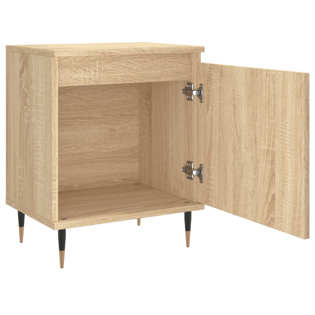 Tables de chevet 2 pcs. Chêne Sonoma 40x30x50 cm matériau bois