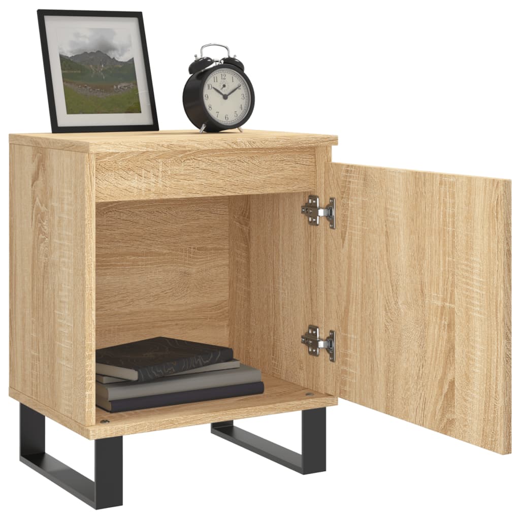 Tables de chevet 2 pcs. Chêne Sonoma 40x30x50 cm matériau bois