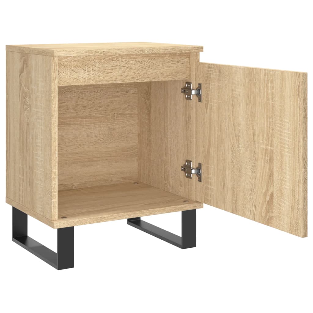Tables de chevet 2 pcs. Chêne Sonoma 40x30x50 cm matériau bois