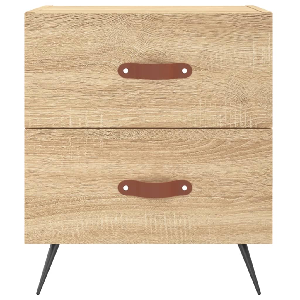 Tables de chevet 2 pcs. Chêne Sonoma 40x35x47,5 cm matériau bois