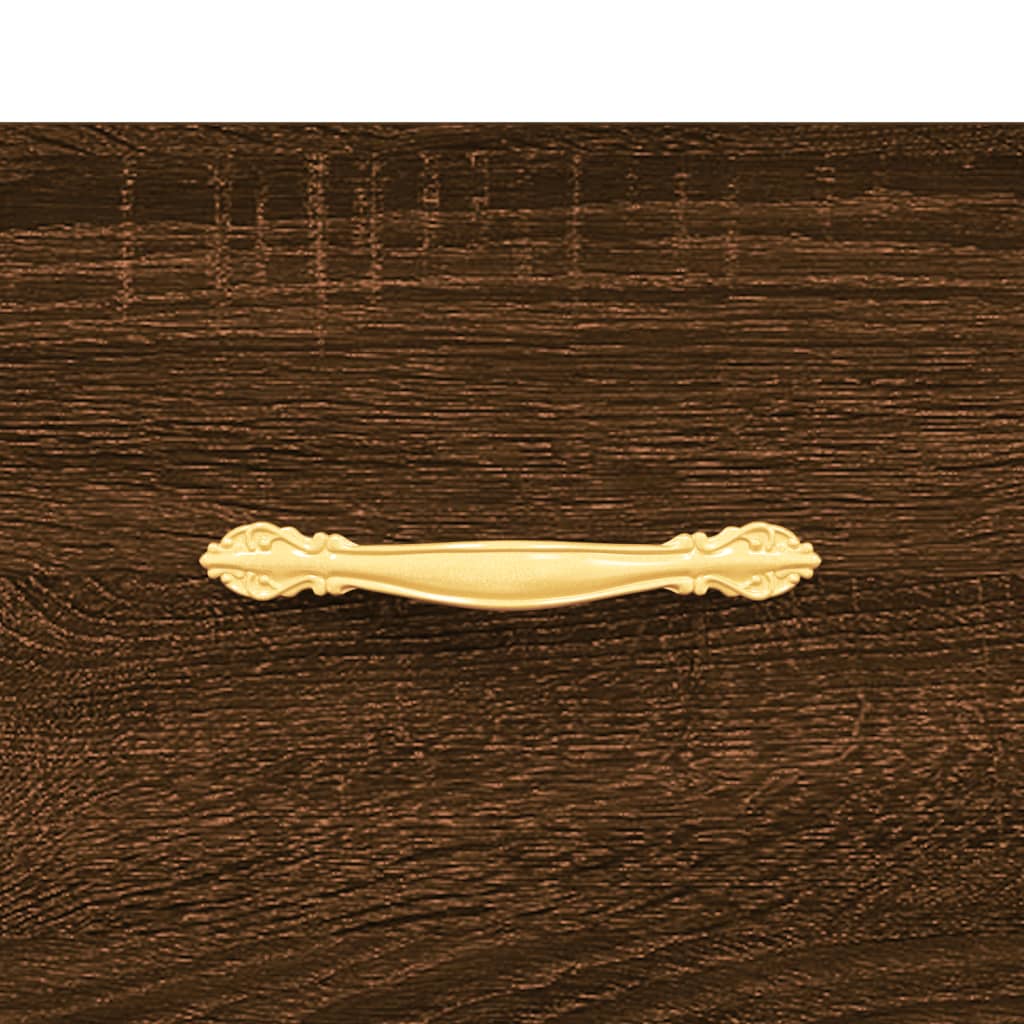 Nachttische 2Stk. Braun Eichen-Optik 40x35x47,5cm Holzwerkstoff