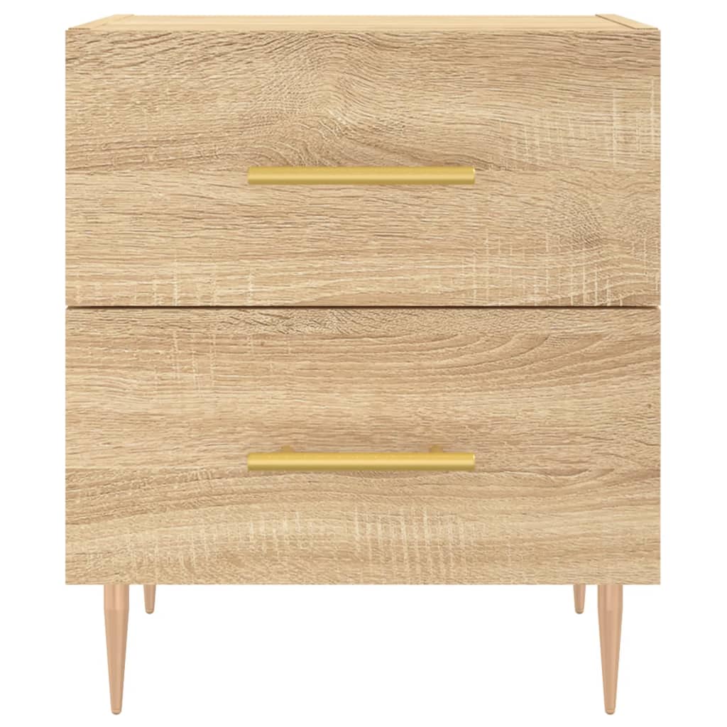 Tables de chevet 2 pcs. Chêne Sonoma 40x35x47,5 cm matériau bois