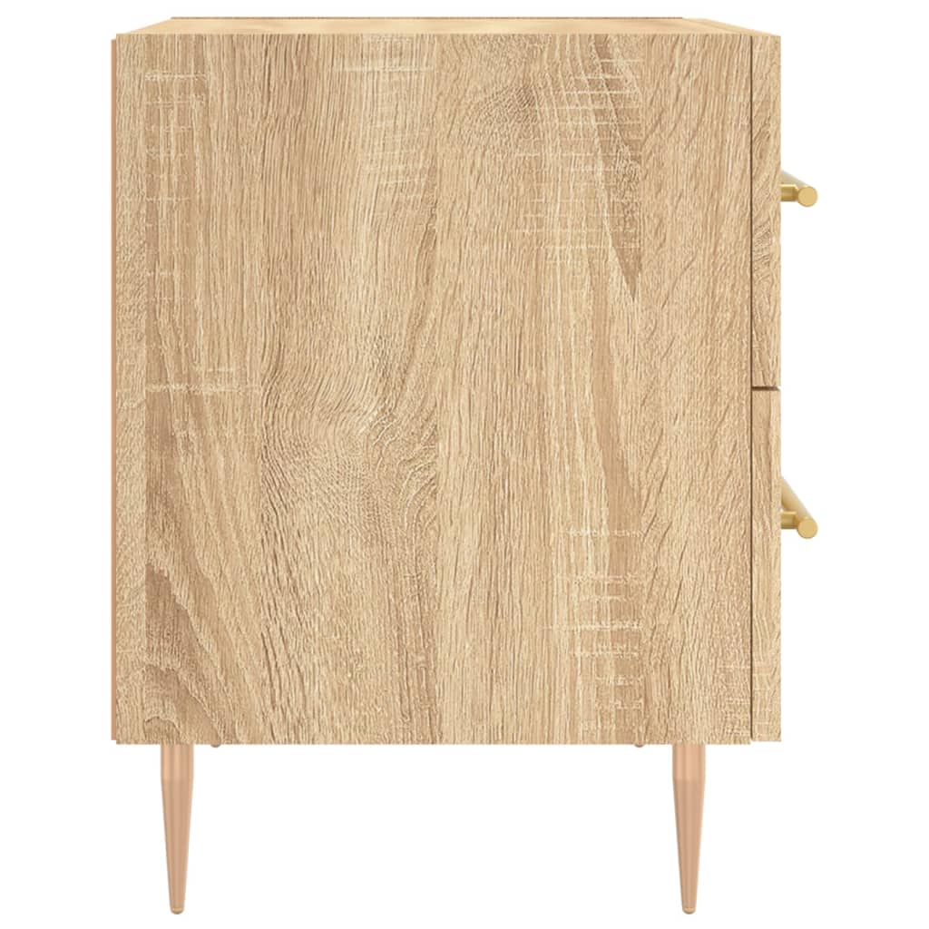 Tables de chevet 2 pcs. Chêne Sonoma 40x35x47,5 cm matériau bois