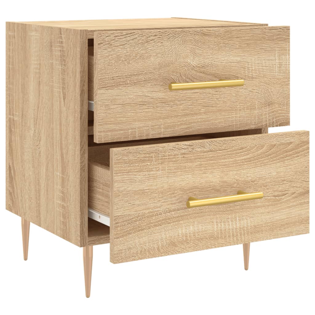 Tables de chevet 2 pcs. Chêne Sonoma 40x35x47,5 cm matériau bois