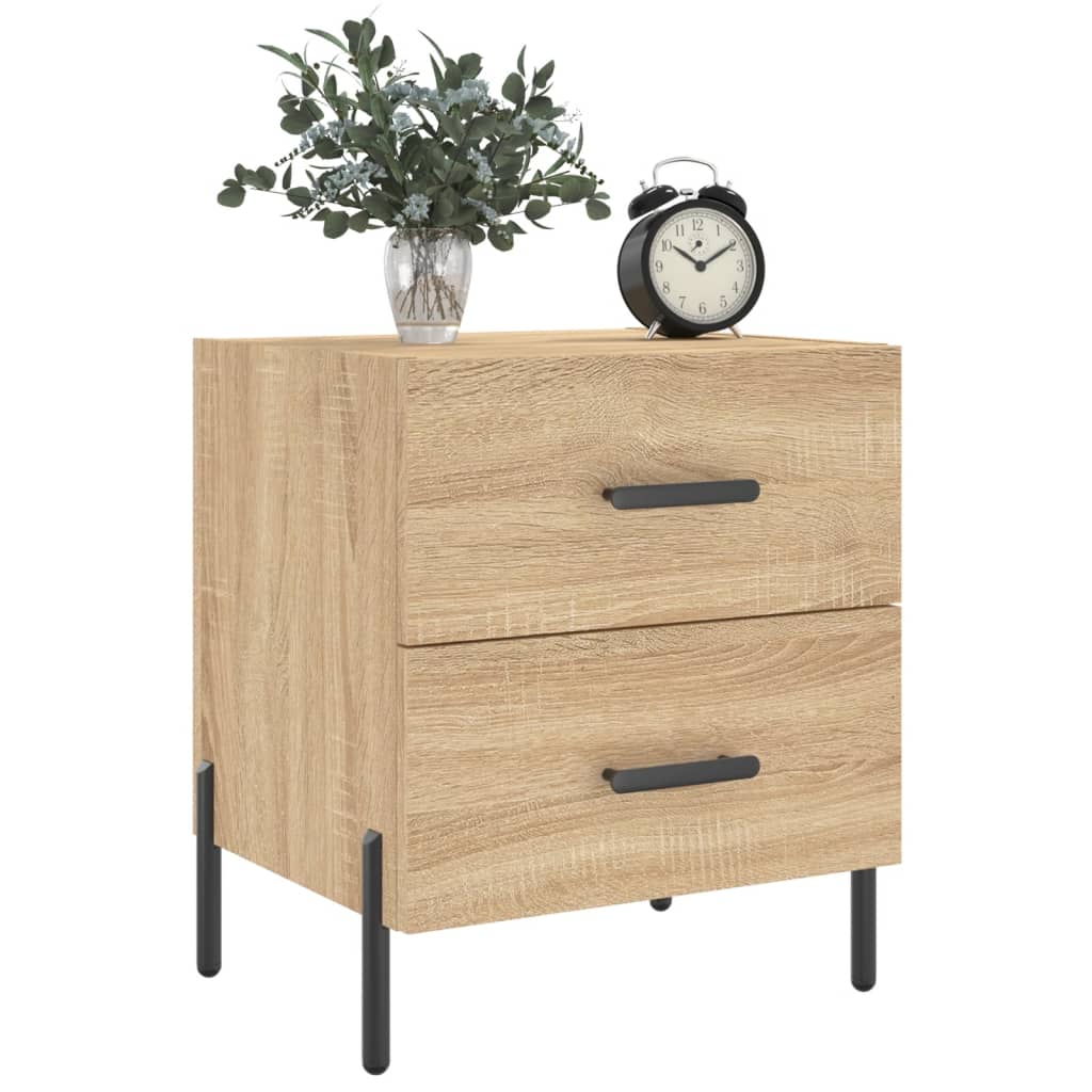 Tables de chevet 2 pcs. Chêne Sonoma 40x35x47,5 cm matériau bois